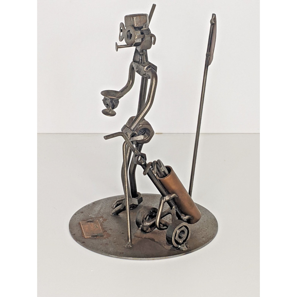 Hinz & Kunst Das Original Metal Art Sculpture Golf 19th Hole Martini Nuts Bolts - Picture 5 of 7